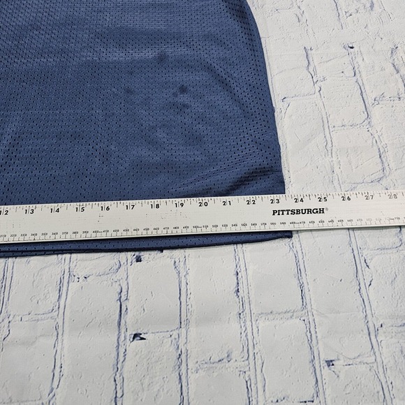 Vintage Tommy Hilfiger Tommy Jeans Blue Mesh Shirt Jersey Retro 90s MENS SZ L - Picture 5 of 10